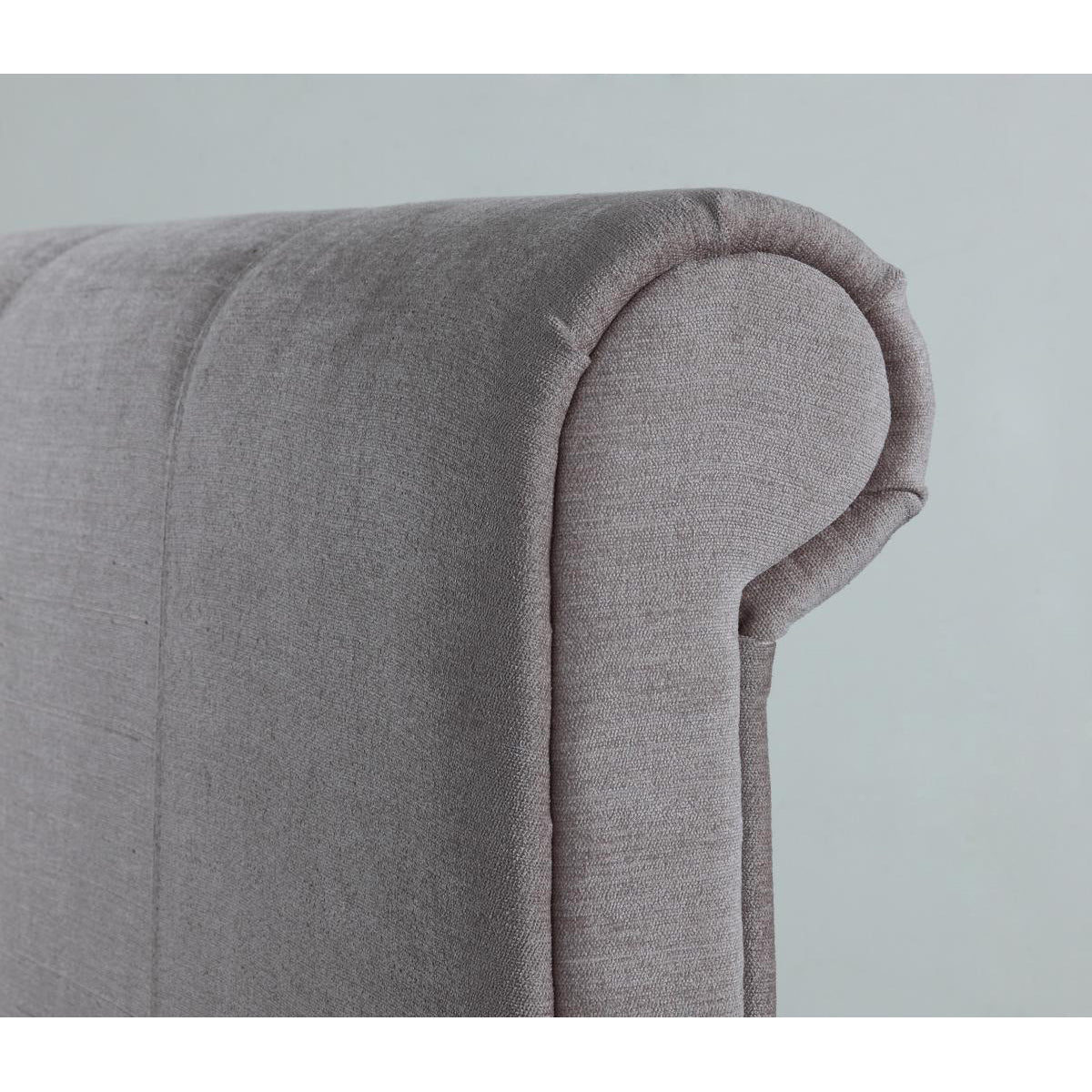 Jalisa Chenille King Size Bed Mink